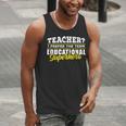 Teacher Educational Superhero School Teachers Men Tank Top, funny gift