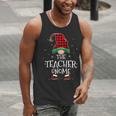 Teacher Gnome Xmas Family Matching Plaid Christmas Gnomes Men Tank Top, funny gift Teacher Gnome Xmas Family Matching Plaid Christmas Gnomes Men Tank Top, funny gift
