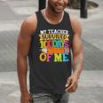 My Teacher Survived 100 Days Of Me 100th Day Of School Kids Men Tank Top, funny gift