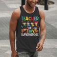 Teacher Of Tiny Superheroes Teach 100th Day Of School Men Women Girls Kids Men Tank Top, funny gift