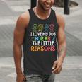 Teachers I Love My Job For All The Little Reasons Teacher Men Tank Top, funny gift