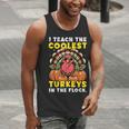 Thanksgiving I Teach Coolest Turkeys Teacher Fall Women Men Men Tank Top, funny gift