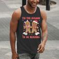 Tis The Season Reading Christmas Shirt Book Lovers Teacher Men Tank Top, funny gift