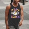 Trick Or Teach Groovy Halloween Teachers Men Tank Top, funny gift Trick Or Teach Groovy Halloween Teachers Men Tank Top, funny gift