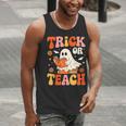 Trick Or Teach Halloween Shirt For Teacher Kids Floral Ghost Men Tank Top, funny gift Trick Or Teach Halloween Shirt For Teacher Kids Floral Ghost Men Tank Top, funny gift