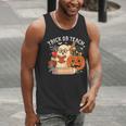 Trick Or Teach Retro Halloween Teacher Women Men Costume Men Tank Top, funny gift