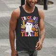 Trick Or Teach Teacher Pencil Ghost Halloween Teacher Men Tank Top, funny gift Trick Or Teach Teacher Pencil Ghost Halloween Teacher Men Tank Top, funny gift