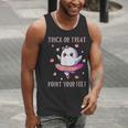 Trick Or Treat Point Your Feet Halloween Ghost Dance Teacher Men Tank Top, funny gift