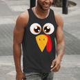 Turkey Face Halloween Costume Thanksgiving Teacher Nurse Men Tank Top, funny gift