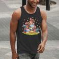 Turkey Reading Books Fall Season Thanksgiving Teacher Book Men Tank Top, funny gift Turkey Reading Books Fall Season Thanksgiving Teacher Book Men Tank Top, funny gift