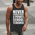 Never Underestimate A Private School Teacher Back To School Men Tank Top, funny gift Never Underestimate A Private School Teacher Back To School Men Tank Top, funny gift