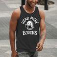 Vintage Halloween Teacher Women Reading Read More Books Men Tank Top, funny gift