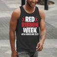 We Wear Red For Red Ribbon Week Awareness Mothers Teachers Men Tank Top, funny gift