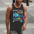We'Re All Different But We Swim Together Elementary Teacher Men Tank Top, funny gift We'Re All Different But We Swim Together Elementary Teacher Men Tank Top, funny gift