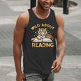 Wild About Reading Tiger For Teachers & Students Men Tank Top, funny gift
