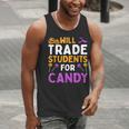 Will Trade Students For Candy Cute Halloween Costume Teacher For Men Women Kids Men Tank Top, funny gift