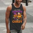 Will Trade Students For Candy Shirt Fun Candy Corn Teacher Men Tank Top, funny gift