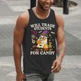 Will Trade Students For Candy Teacher Ghost Halloween Men Tank Top, funny gift Will Trade Students For Candy Teacher Ghost Halloween Men Tank Top, funny gift