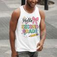 Cute Hello Second Grade Back To School Coquette Teacher Girl Men Tank Top, funny gift Cute Hello Second Grade Back To School Coquette Teacher Girl Men Tank Top, funny gift