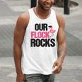 Our Flock Rocks Flamingo Mother's Day Teacher Men Tank Top, funny gift Our Flock Rocks Flamingo Mother's Day Teacher Men Tank Top, funny gift