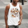 Ghost Reading Books Halloween Bow Spooky Teacher Student Men Tank Top, funny gift