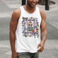 Halloween Skeleton Teacher I'Ll Just Wait Until It's Quiet Men Tank Top, funny gift