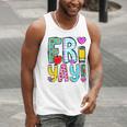 Happy Fri-Yay Friday Lovers Fun Teacher Life FriYay Weekend Men Tank Top, funny gift Happy Fri-Yay Friday Lovers Fun Teacher Life FriYay Weekend Men Tank Top, funny gift