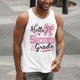 Hello Second Grade First Day Of School Coquette Teacher Girl Men Tank Top, First Grade Teacher Tank Tops, funny gift Hello Second Grade First Day Of School Coquette Teacher Girl Men Tank Top, First Grade Teacher Tank Tops, funny gift