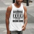 High School Teacher Personalized Men Tank Top, funny gift