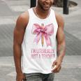 I'm Literally Just a Teacher Pencil Coquette Bow School Men Tank Top, funny gift I'm Literally Just a Teacher Pencil Coquette Bow School Men Tank Top, funny gift