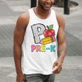 P Is For Pre-K Teacher Pencil Apple Back To School Men Tank Top, funny gift P Is For Pre-K Teacher Pencil Apple Back To School Men Tank Top, funny gift
