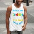 Parallel Lines Math Pun – Teacher Humor Men Tank Top, funny gift