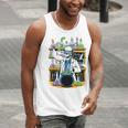Skeleton Mad Scientist Halloween Costume Science Teacher Men Tank Top, Science Teacher Tank Tops, funny gift
