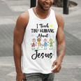 I Teach Tiny Humans About Jesus Sunday School Teacher Men Tank Top, funny gift
