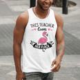 This Teacher Loves Her Flock Cute Flamingo Teacher Men Tank Top, funny gift