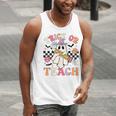 Trick Or Teach Groovy Teacher Halloween Retro Floral Ghost Men Tank Top, Groovy Teacher Tank Tops, funny gift Trick Or Teach Groovy Teacher Halloween Retro Floral Ghost Men Tank Top, Groovy Teacher Tank Tops, funny gift