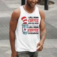 I Will Drink Coffee Here Or There Funny Teacher Teaching Men Women Girls Kids Men Tank Top, funny gift