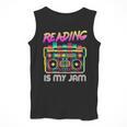 Back To School Retro Reading Is My Jam 80s Teacher Boombox Men Tank Top, funny design Back To School Retro Reading Is My Jam 80s Teacher Boombox Men Tank Top, funny design