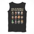 How To Become A Better Reader Animals Reading Teacher Men Tank Top, funny design