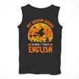 My Broom Broke So Now I Teach English Halloween Teacher Men Tank Top, English Teacher Gifts, funny design