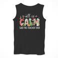 All Is Calm Said No Teacher Ever Teacher Christmas Men Tank Top, funny design