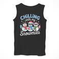 Chillin With My Snowmie Women Christmas Snowman Teacher Snow Men Tank Top, funny design