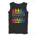 Colorful Crayon Kindergarten Team Tee For Teachers Students Men Women Kids Men Tank Top, funny design