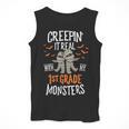 Creepin It Real With My 1st Grade Monsters Halloween Teacher Men Tank Top, funny design