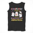 Creepin It Real With Kindergarten Monsters Halloween Teacher Men Tank Top, funny design Creepin It Real With Kindergarten Monsters Halloween Teacher Men Tank Top, funny design