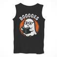 Cute Ghost Book Reading Books Lover Retro Halloween Teacher Men Tank Top, funny design