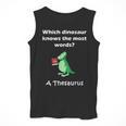 Dinosaur Thesaurus Grammar Joke Teacher Men Tank Top, funny design