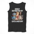 Easily Distracted By Cats & History Teacher Women Men Men Tank Top, History Teacher Gifts, funny design Easily Distracted By Cats & History Teacher Women Men Men Tank Top, History Teacher Gifts, funny design
