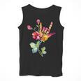 Flower American Sign Language ASL Teacher Teaching Deaf Men Tank Top, funny design Flower American Sign Language ASL Teacher Teaching Deaf Men Tank Top, funny design