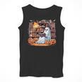 Ghost Book Reading Halloween Books Lover Teacher Men Tank Top, funny design